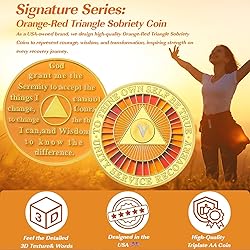 True to Self 5 Year Sobriety Coin, Affirmation AA