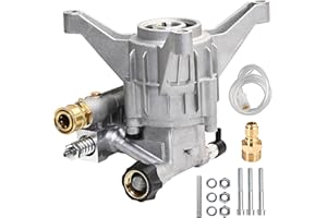 MUTURQ Vertical Pressure Washer Pump 7/8" Shaft, 3000 PSI, 2.5 GPM Replacement Power Washer Pump, Compatible with Honda, Troybilt, gcv190, 308653078, Rear Facing Inlet