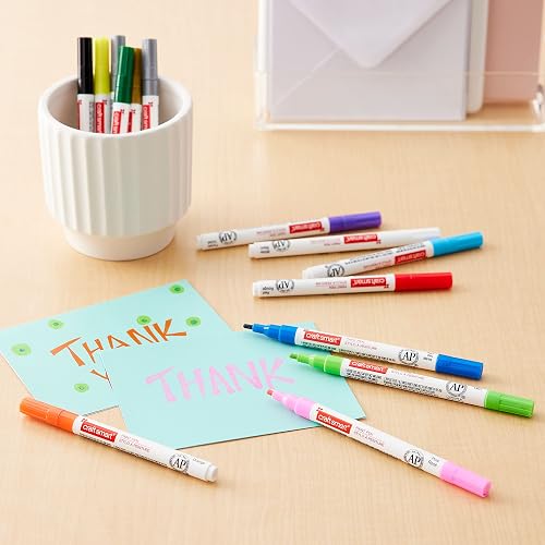 Craft Smart 14-Piece Paint Pen Set - Fine & Broad Tip, Water-Resistant, For Wood, Metal, Glass, Plastic Crafts - View #5