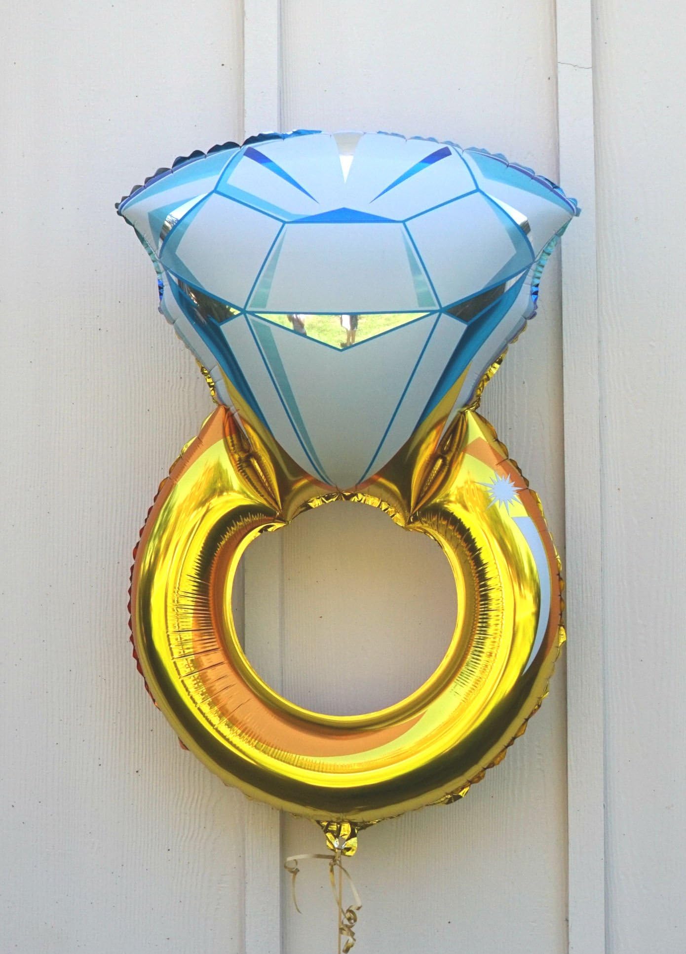 Giant 43" Diamond Ring Foil Balloons Mylar Wedding Bachelorette Engagement Party Decoration