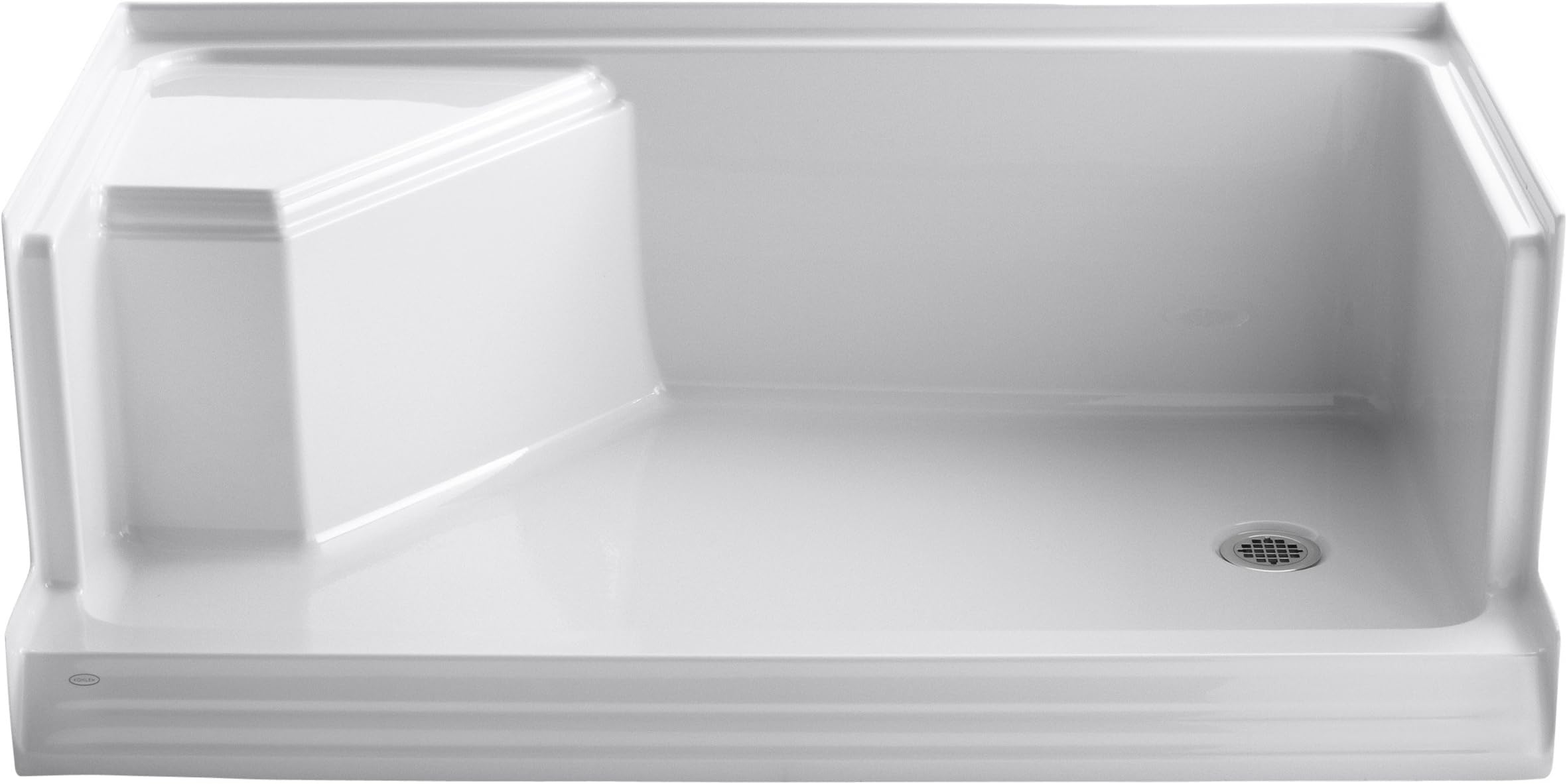 KOHLER K-9496-0 Memoirs Shower Base, White