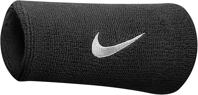 Amazon Co Jp ナイキ Nike Swoosh ダブル リストバンド 汗取り スウェットバンド 1組 ワンサイズ ブラック ホワイト 服 ファッション小物