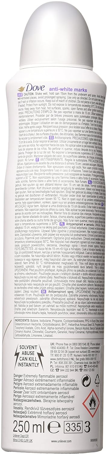 Dove (2 PACK) Dry Spray Antiperspirant 48 hours, (Invisible Dry) 5oz : Beauty