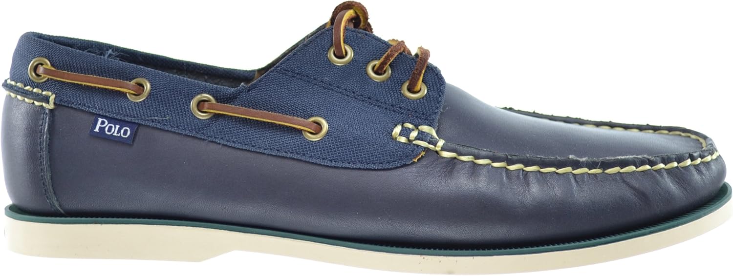 blue polo boat shoes