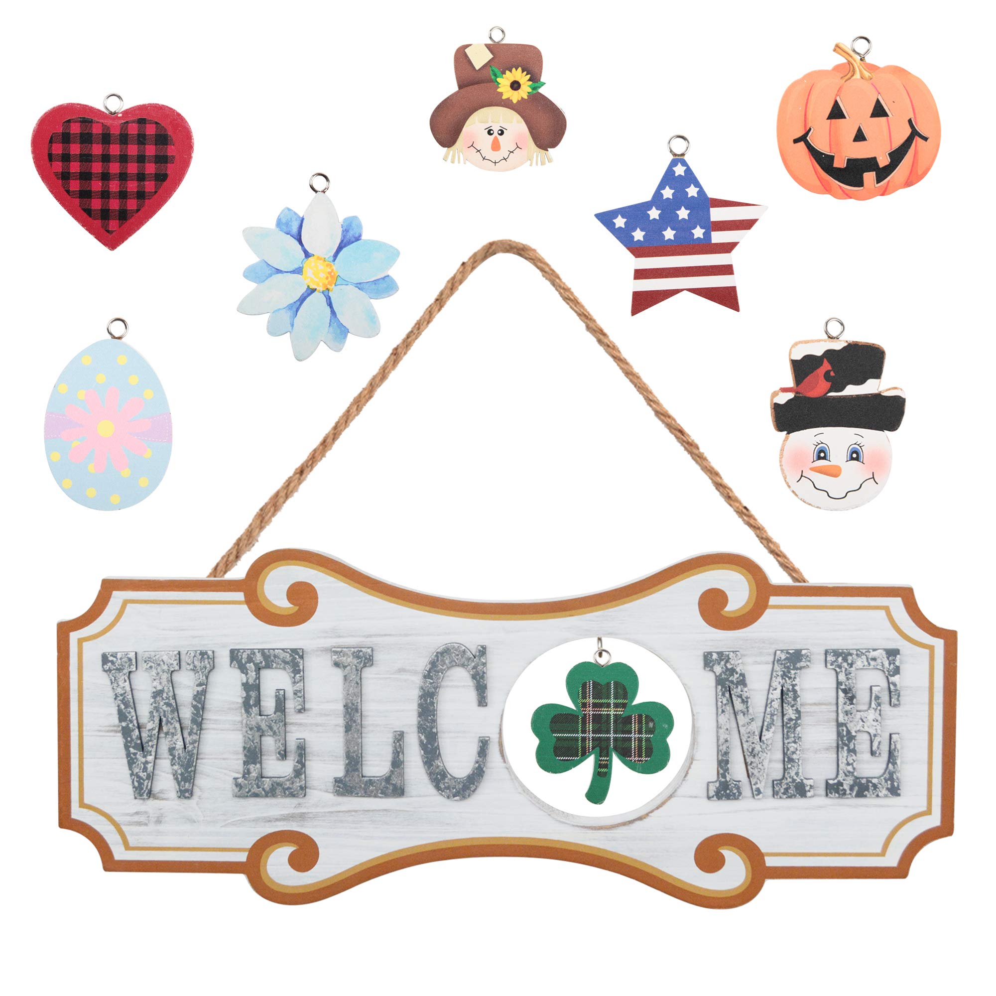 YEASL Interchangeable Seasonal Sign Thanksgiving Christmas