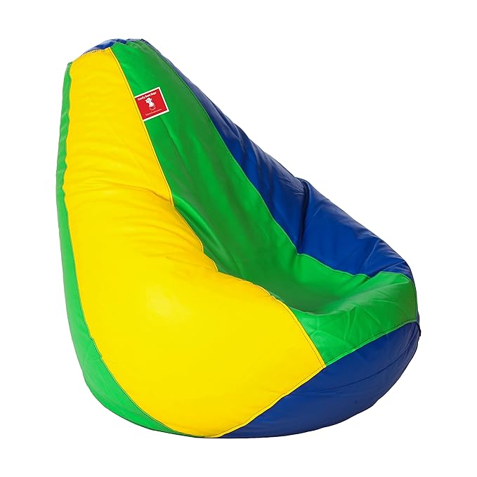 ComfyBean Bags XXXL Bean Bag Without Fillers Cover (Blue Parrot Green and Yellow) Amazon.in