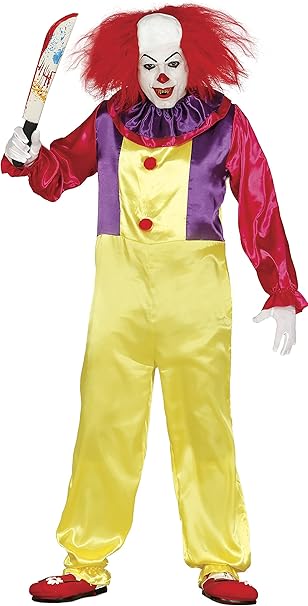 Guirca Clown Assassino Costume Da Pagliaccio Per Adulti Multicolore L Amazon It Giochi E Giocattoli
