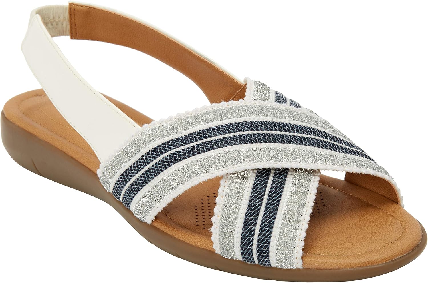 orange wide width sandals