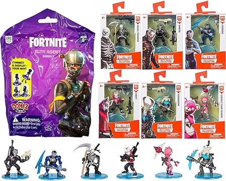 Amazon Solos バトルフィギュア フォートナイト ラグナロック オメガ ドリフト カーバイド スカル トルーパー カドルチーム リーダー アクション ロイヤル コレクション 6個パック 究極の勝者ガイド バンドル おもちゃ おもちゃ