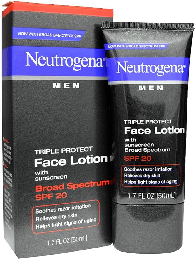 neutrogena men triple protect face lotion