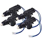 Zone Tech 4-Pack Universal High Power Door Lock Actuator - Premium Quality Heavy Duty Durable High Power Door Lock Actuator