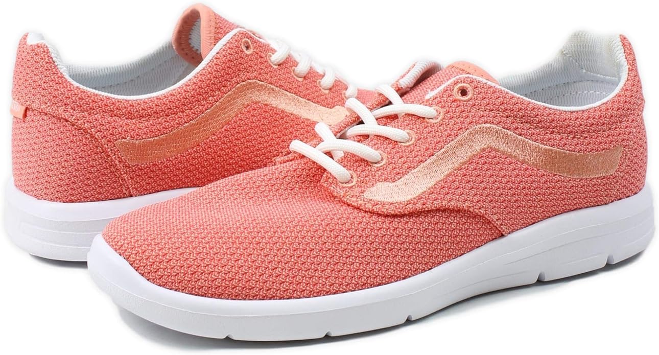 peach mesh slip on vans