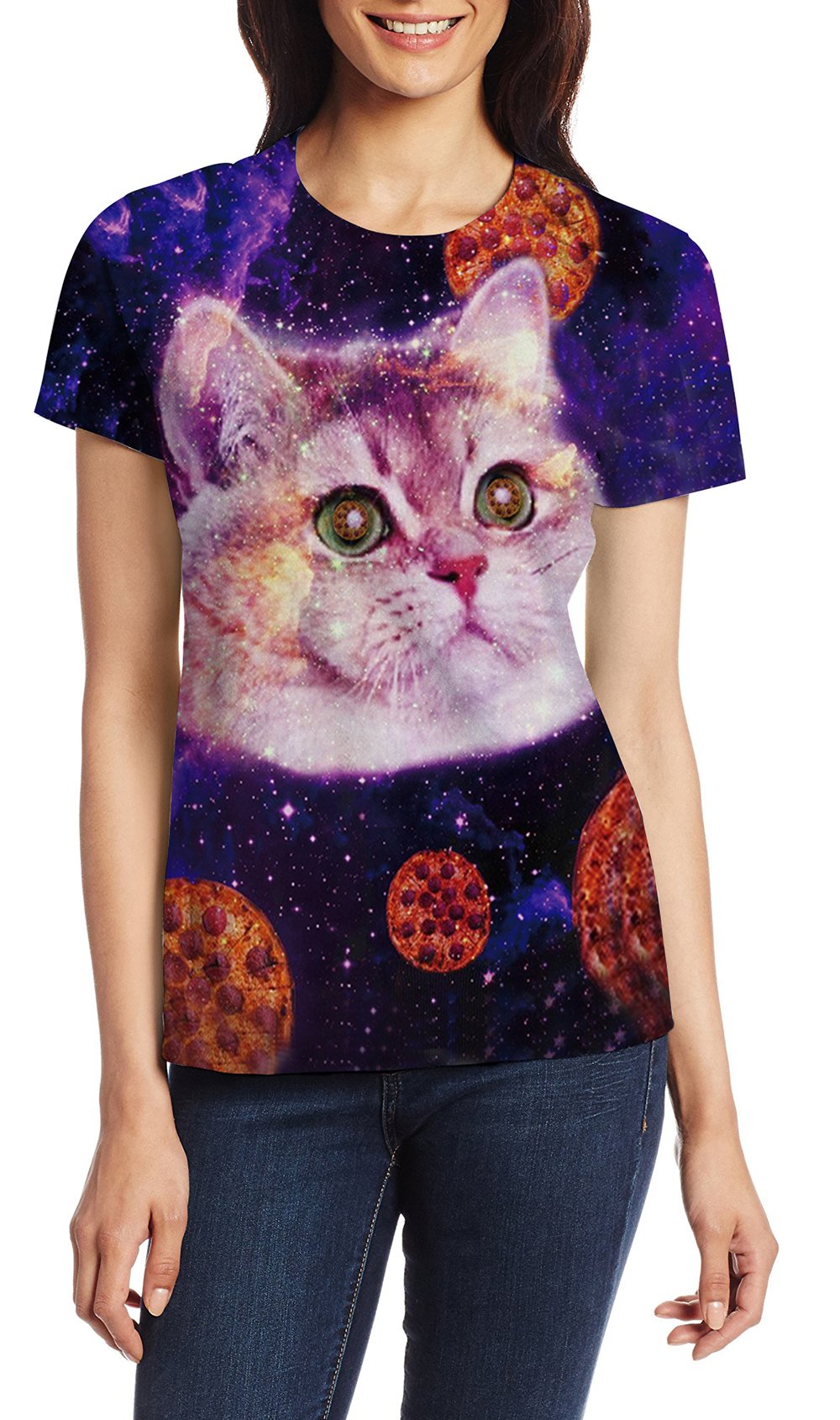 Leapparel Unisex Galaxy Outerspace Printed Personalized Cool T Shirts Tees Clothing XL