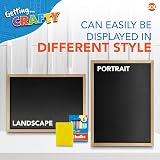 SOL Chalkboard with Chalk & Eraser Set 21x28cm Wooden Frame Portable view 5