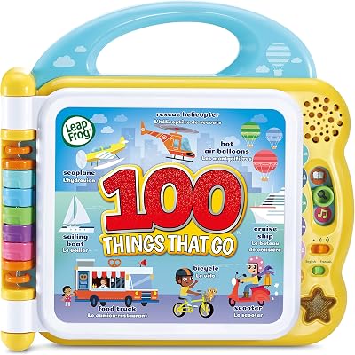 LeapFrog 100 Things That Go English French Bilingual Touch Book Portable