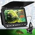[FishPRO® 2025 Upgrade] No.1 HD 1080P Underwater Fishing Camera 7'' - w/10,000mAh (Easy to Use) Ice Fishing Camera Underwater, Fish Finder Camera for Ice Lake Boat Fishing w/USB-C, LED+IR, 25m/82ft