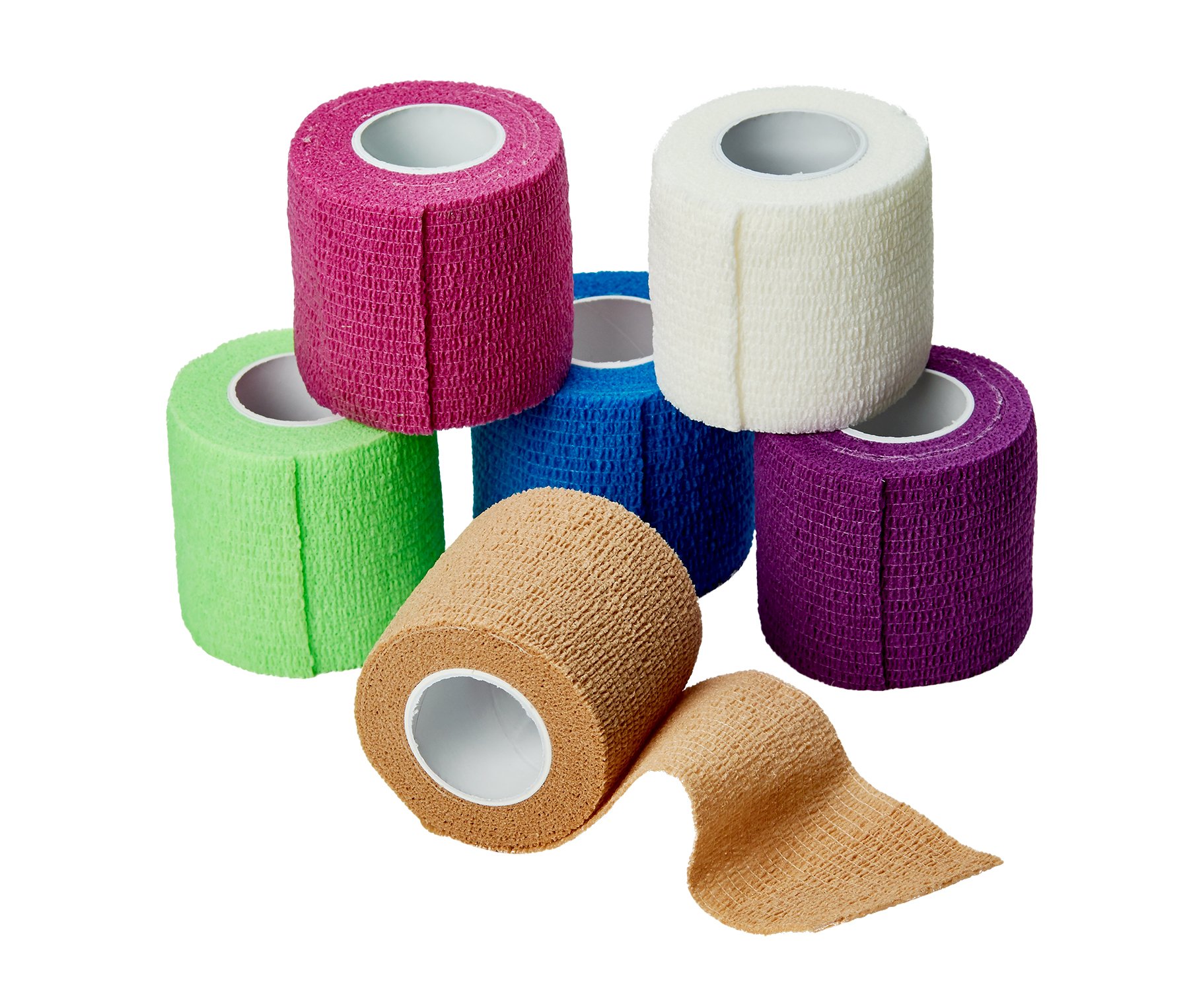 MEDca Self Adherent Cohesive Wrap Bandages - 1 In X 5 Yards - 6 Pack - View #5