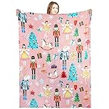 Buryeah Christmas Nutcracker Throw Blanket Soldier