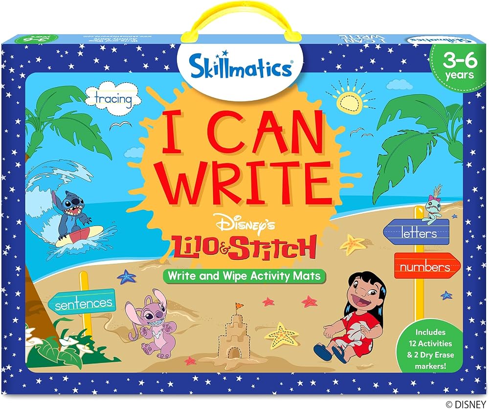 Skillmatics I Can Write Disney Lilo & Stitch Reusable Activity Mats