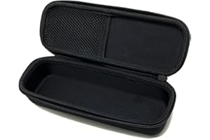 Arber Large Capacity Pencil Pen Case - Simple Zipper Organizer Box - Hard Sided Slim Art Pouch Bag for Colored Markers - Adults Teens Office Supply College (Black)