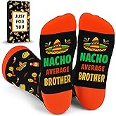 ZAGKOO Gifts for Papa Uncle Dad Mom Nephew Brother Daughter - Funny Christmas Sock for Men, Women - Novelty Gift Ideas Family