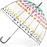 totes Clear Bubble Umbrella, Dots