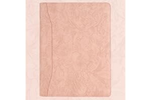 GZRHKJ Patterned Leather Portfolio,10.5×14 inch padfolio with 3 Ring Binder，Bussiness Portfolio with A4 Letter Size Clipboard ，Leather padfolio for Men and Women（Pink）