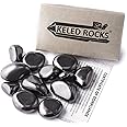 Keled Rocks Tumbled Shungite Stones - Polished Gemstone Supplies for Reiki and Energy Crystal Healing - 1/4 lb