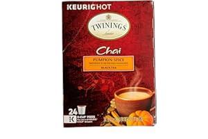Twinings of London, Chai Pumpkin Spice Black Tea 24 K-Cup Pods (Pack of 1), For use in all Keurig K-Cup Brewers