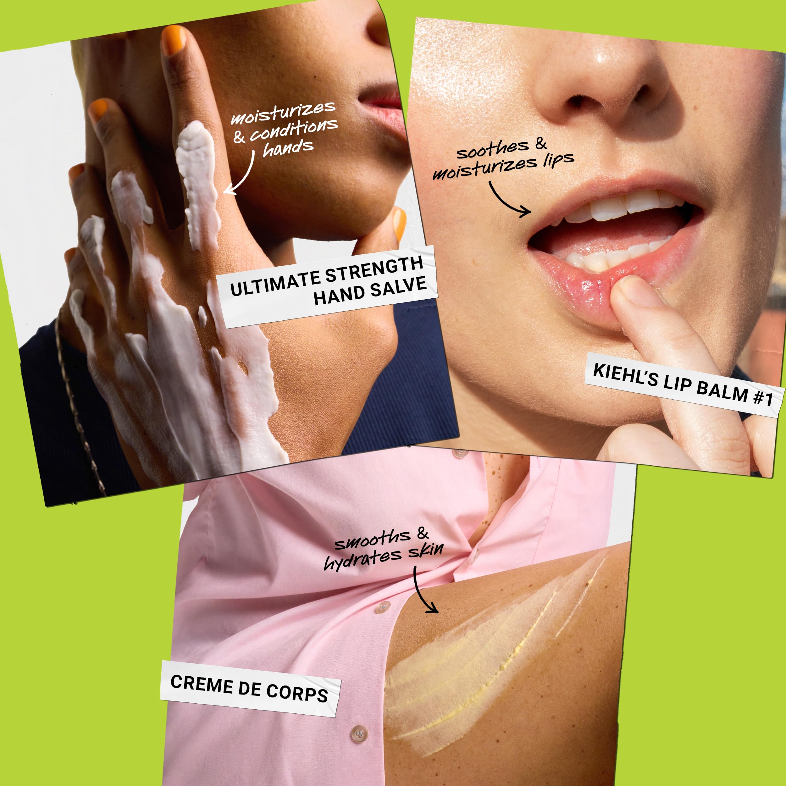 Kiehl's Body Care Gift Set - $73 Value Including Non-Greasy Body Lotion, Moisturizing Hand Lotion, and Hydrating Lip Balm for Hydrated Skin