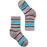Smartwool Unisex Kids Hike Light Cushion Striped Crew Socks (Toddler/Little Kid/Big Kid)