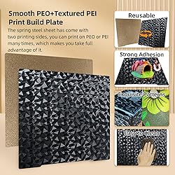 IdeaFormer-3D Smooth PEO+Textured PEI Build Plate