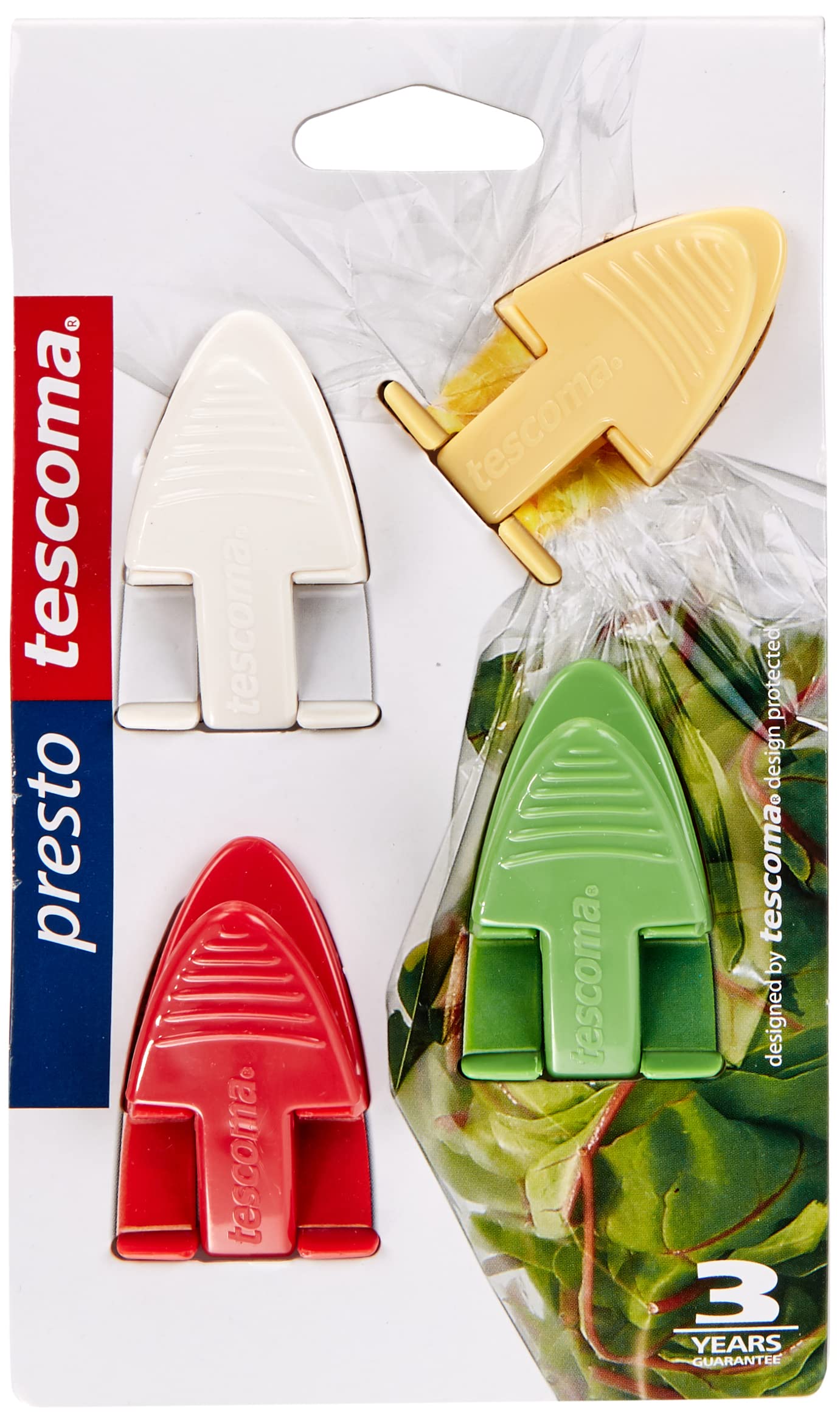 Tescoma "Presto Carrier Bag Clip, Assorted, 4-Piece
