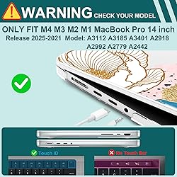 Yebiseven for M4 MacBook Pro 14 Inch Case 2025 2024