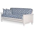 Nirvana Futons Cottage Style Futon Frame Only, Full Size, Satin White - Solid Wood Construction