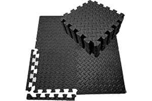 LYINGFISH Foam Puzzle Mat，Foam Floor Tiles 20 Pieces Black Interlocking Floor Mats Interlocking Foam Tiles Gym Mat Foam Play Mat Puzzle Mats for Floor Foam Mats for Floor Baby Foam Floor Mats Exercise Mat