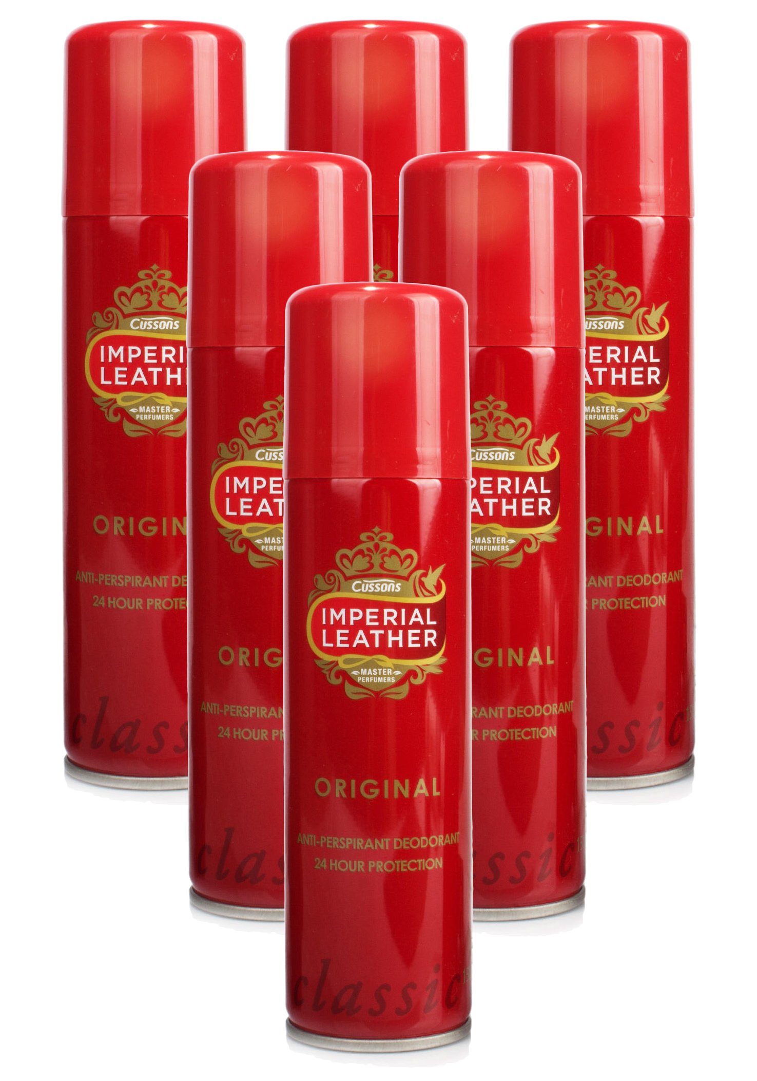 Imperial Leather Original Men Antiperspirant Deodorant Spray, 150ml x (6 Pack)