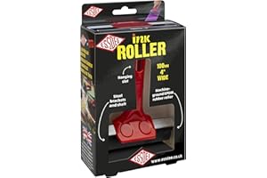 ESSDEE Ink Roller 3.94 Inch - Heavy Duty EPDM 70 Shore Hard Rubber Surface Brayer - Aluminium Core - Block Printing, Scrapbooking, Laminating Industrial Processes