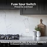 BG Electrical 13A Switched Fused Connection Unit LED Indicator Nexus 800 White view 4