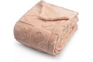 Americanflat 30x40 Jacquard Fleece Throw Blanket - Soft and Breathable Mini Throw Blanket for Couch, Bed, Chair - Fleece Blan