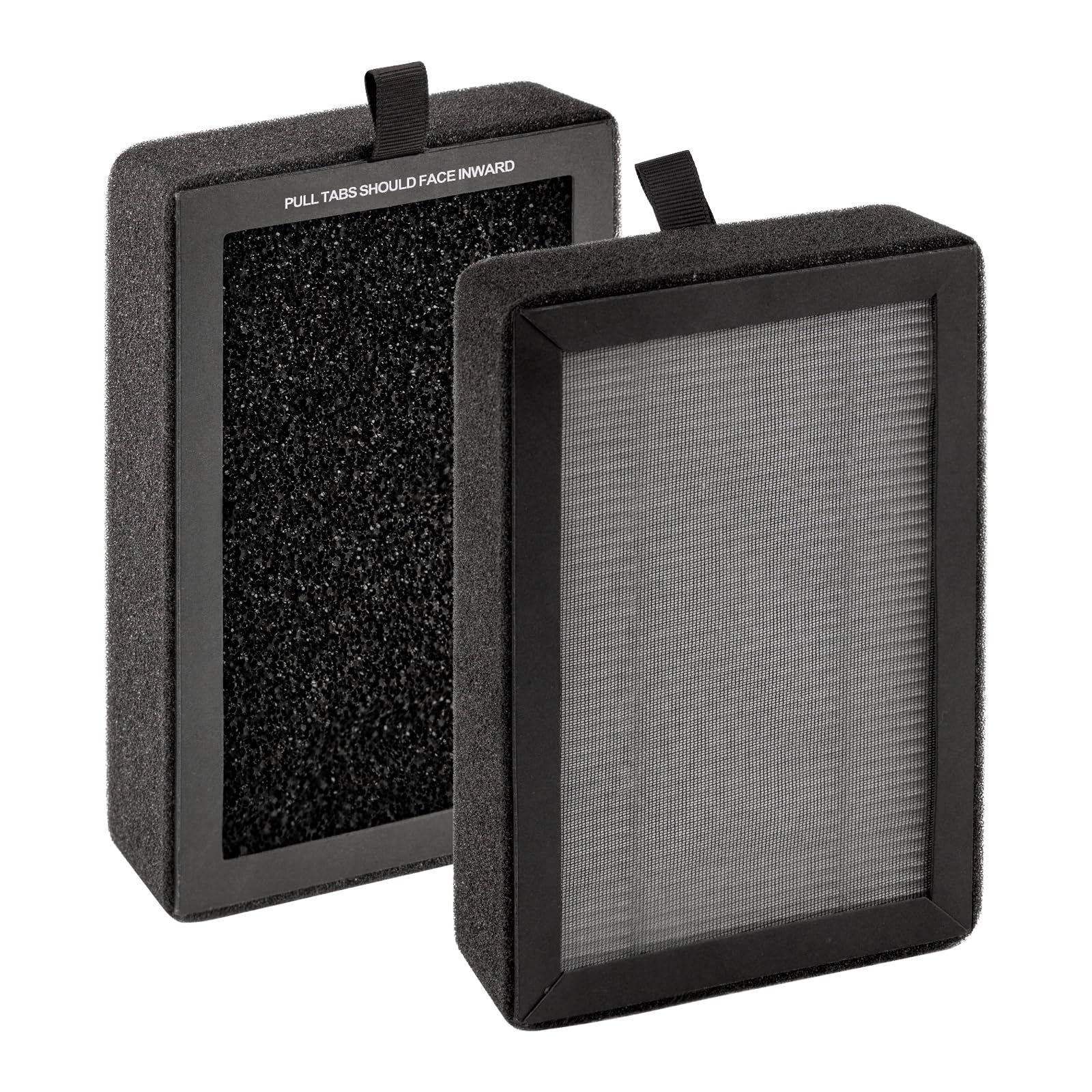 2 Pack LV-H128 Replacement Filter Compatible with LEVOIT LV-H128/ ROVACS (RV60)/ PUURVSAS (HM669A) Air Purifier, LV-H128 H13 True HEPA Filter, 3-in-1 Activated Carbon Filters, Replace #LV-H128-RF