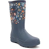 Western Chief Women's Waterproof Insulated Neoprene Mid Cold Weather Boot | Ladies faux fur winter snow boots with easy pull on handles, fleece warmth, odor control comfort, and rubber lug traction