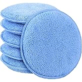 AIDEA Car Wax Applicator Pad, Microfiber Applicator Pad for Buffing & Detail Polishing, 6PK Round Foam Pads for Car Cleaning 