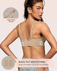 OEAK Womens Deep V Bras Wireless Comfortable Bra