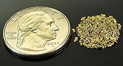 Alaskan Yukon Gold Rush Nuggets 18 Mesh 2 Grams of