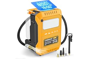 5X Faster Tire Inflator Portable Air Compressor, 160PSI Cordless Air Pump Compatible with Dewalt 20V Battery with Digital Pre