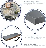 Harbour Housewares 100cm Grey Floating Wall Shelf Pack of 3 view 2