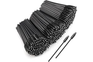 LOVEBB Disposable Mascara Wands Brush Makeup Spoolies Bulk for Eyelash Extensions, Black (1000 Pieces)