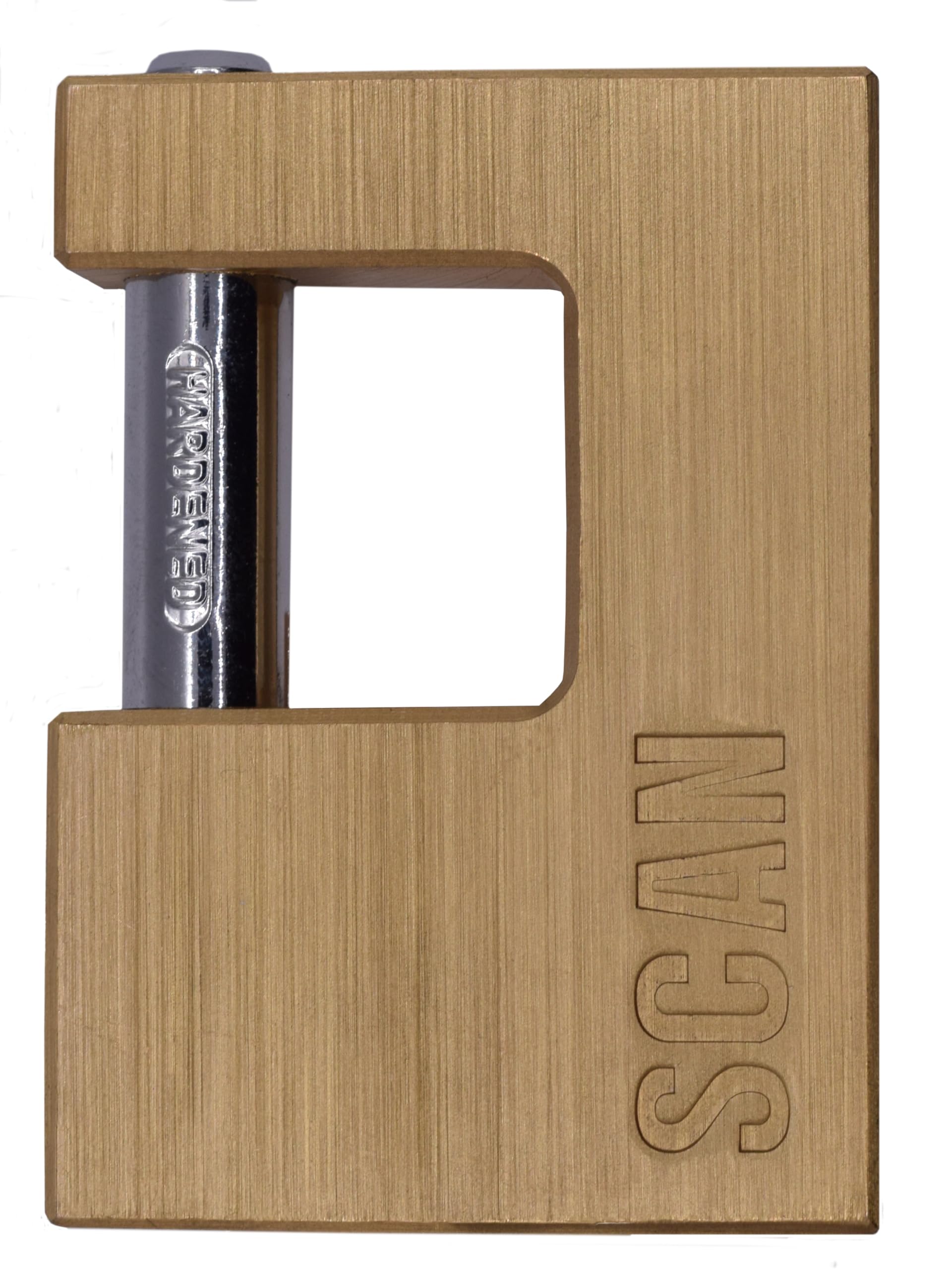 SCAN SCAPLB80SHUT Brass Shutter Padlock