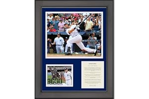 HOFSM.COM HALL OF FAME SPORTS MEMORABILIA Framed Derek Jeter 3000th Hit New York Yankees Baseball 11"x14" Three Photo Collage